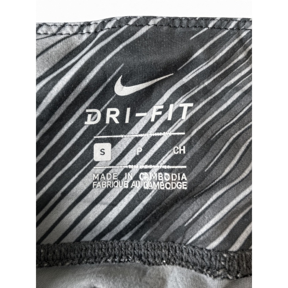 Nike Dri-FIT Womens Running Crop Tights Gray Black Print 938632-010 Size S - Picture 7 of 10